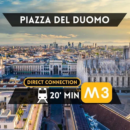 Duomo A 20 Min - Moderna - Metro M3 A 5 Min Daire Milano